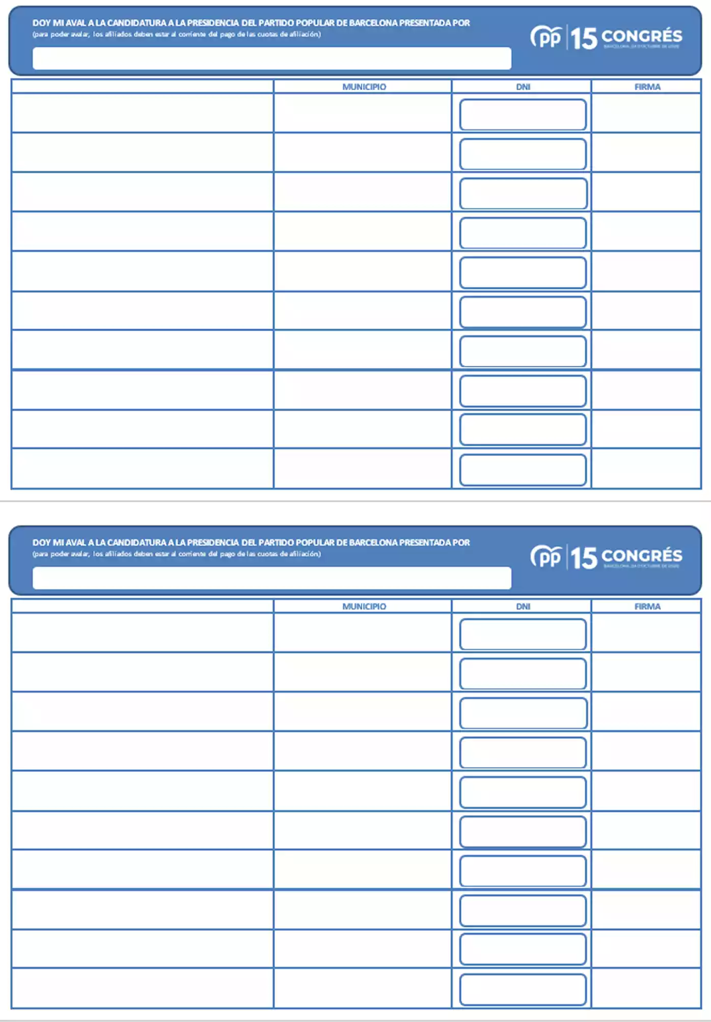 MODELO AVAL CANDIDATURA Image